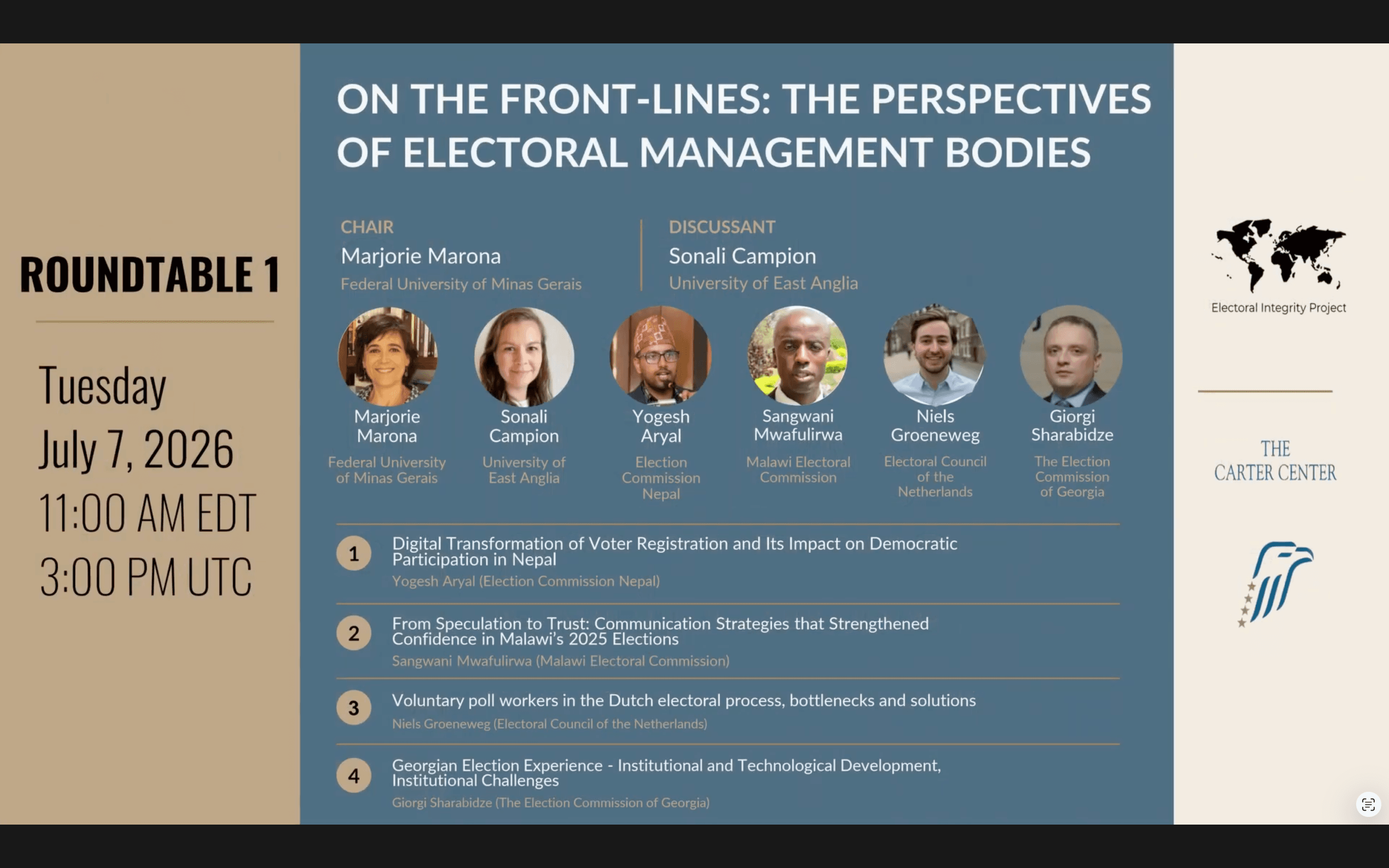Virtual Conference on Electoral Integrity, 2026